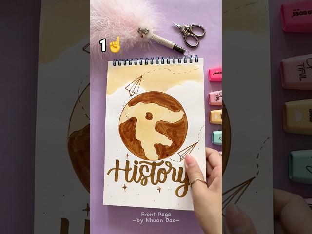 Top 5 Front Page ideas for Your Notebook  #shorts #frontpage #nhuandao