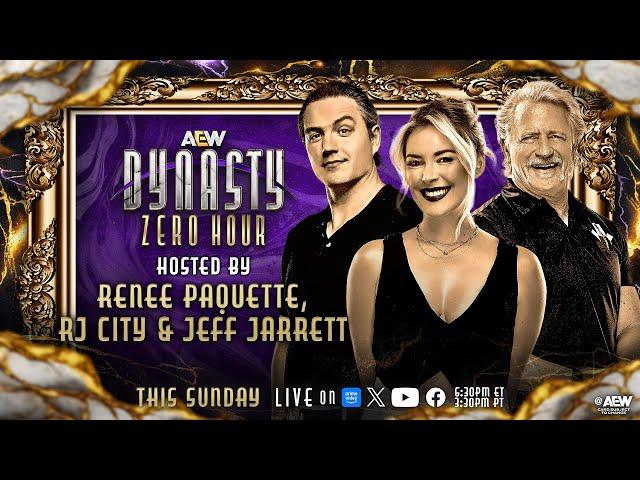 Zero Hour: AEW Dynasty Pre Show - LIVE, Sunday April 6 at 6:30pm ET / 3:30pm PT