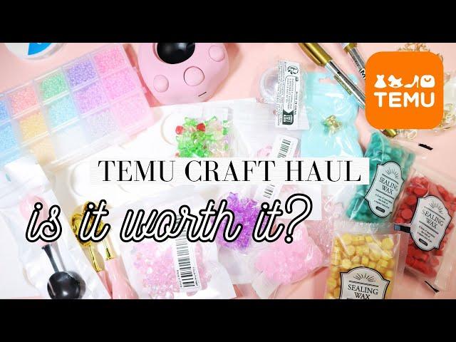 IS TEMU WORTH IT??? Affordable Craft Haul Unboxing  WITH LINKS!