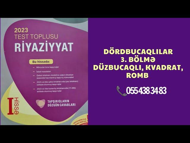 Düzbucaqlı,kvadrat,romb yeni toplu 2023