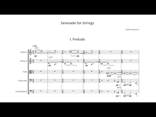 Stefano Paparozzi – Serenade for Strings