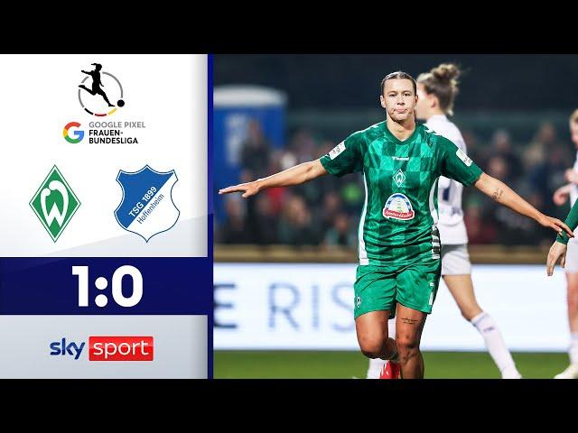 Vom Punkt im 6-Punkte-Spiel! | SV Werder Bremen - TSG Hoffenheim | Highlights - Frauen-BL 2024/25