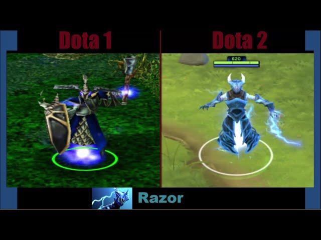 Dota 1 vs Dota 2 (Heroes) part I