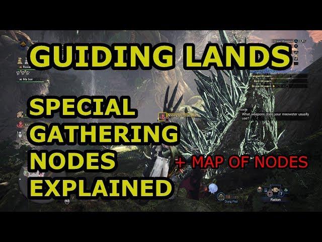 MHW Iceborne - GUIDING LANDS special gathering system explained + augment material farming