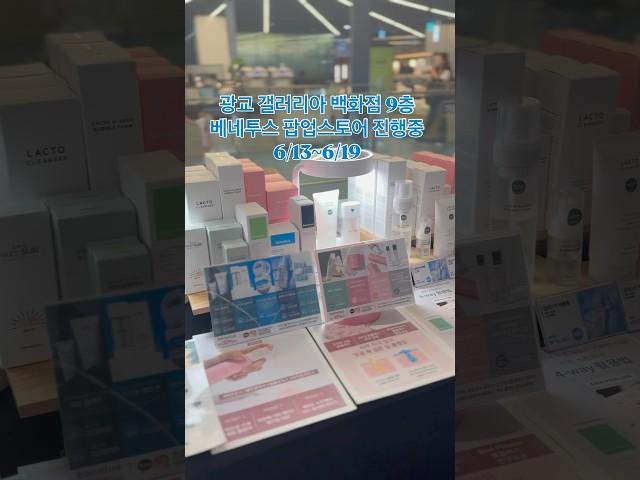 광교 갤러리아 백화점 베네투스 팝업스토어 진행중!