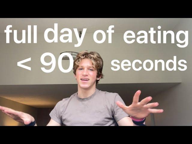 Full Day of Eating in less than 90 seconds