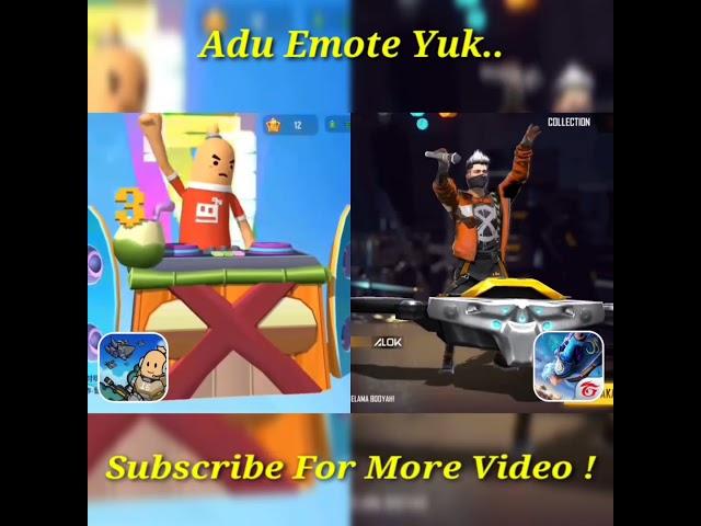 Adu Emote Game Sausage Man Ft. Free Fire #shorts