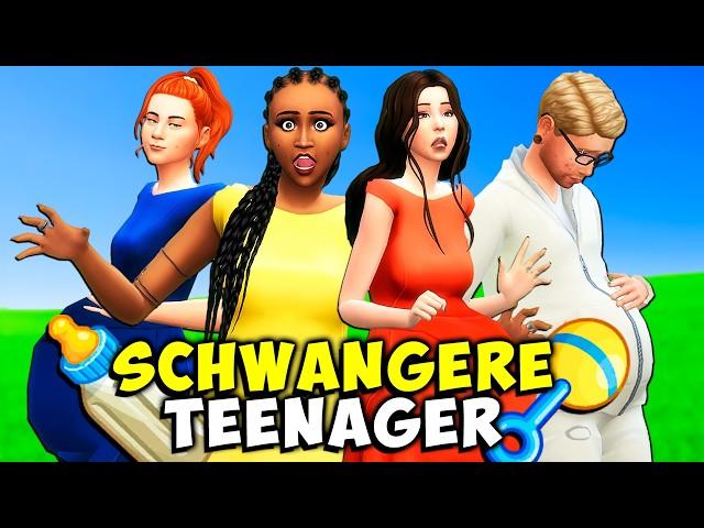 4 SCHWANGERE Teenager *eingesperrt* in einem HAUS Die Sims 4 Nesmeralda