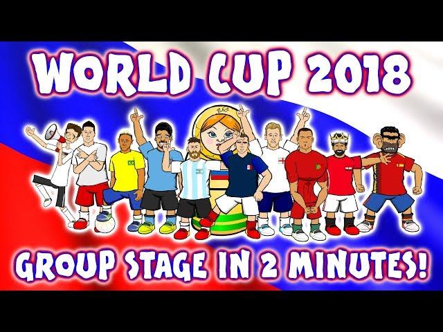 WORLD CUP GROUP STAGE in 2 MINUTES (Every Game! Russia 2018 Highlights Montage Parody Goals)