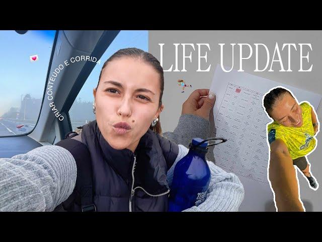 Life Update - daily vlog, criar conteúdo e correr 