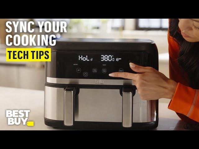 Sync Your Cook Times on the bella PRO 4-qt. TriZone Touchscreen Air Fryer – Tech Tips from Best Buy