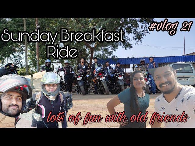 Sunday breakfast Ride|| lots of fun with old friends|| #meteor350 || Amrityu|| #vlog21