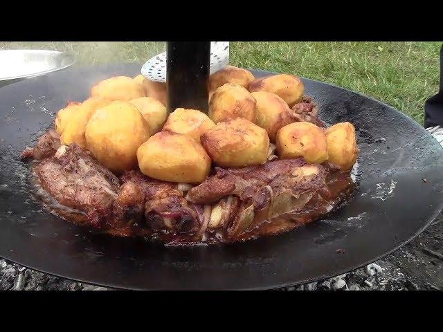 Казан-кебаб из телятины.  Кофе на углях. ENG SUB. Kazan-kebab. How to cook veal
