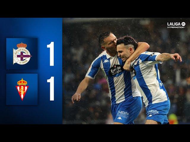 RC DEPORTIVO 1-1 REAL SPORTING | Resumen jornada 16 LaLiga Hypermotion 2024-2025