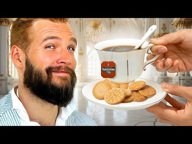 Americans Try BRITISH Tea & Biscuits!