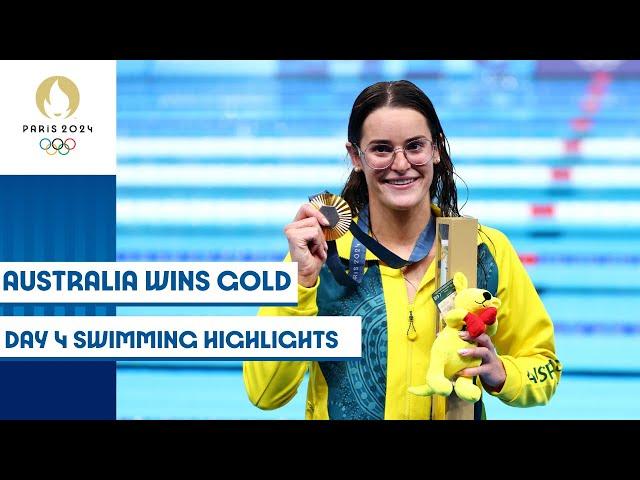 Australia bag two swimming medals on day 4 | Paris 2024 Highlights