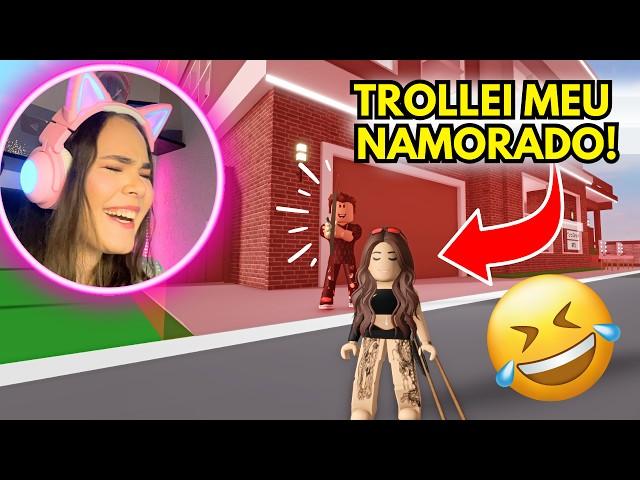 TROLLEI MEU NAMORADO no BROOKHAVEN!!! - ROBLOX