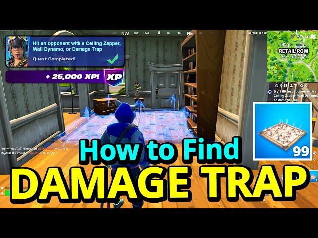 How to FIND and EASILY Hit an Opponent with a Ceiling Zapper, Wall Dynamo, or Damage Trap - Fortnite