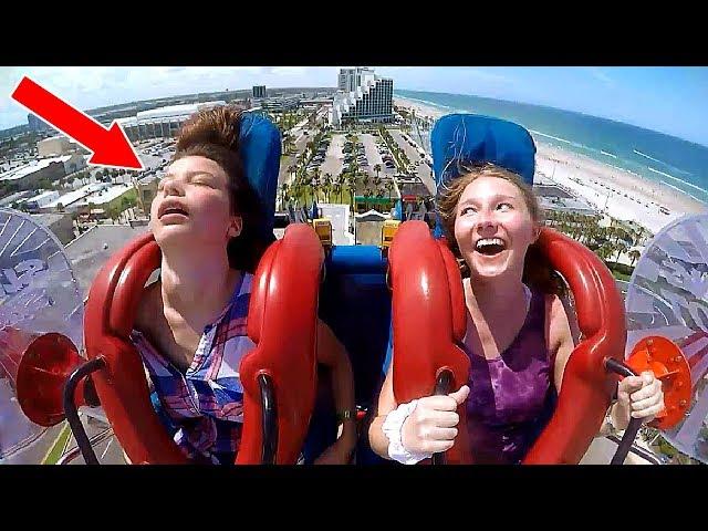 Girls Passing Out #3 | Funny Slingshot Ride Compilation