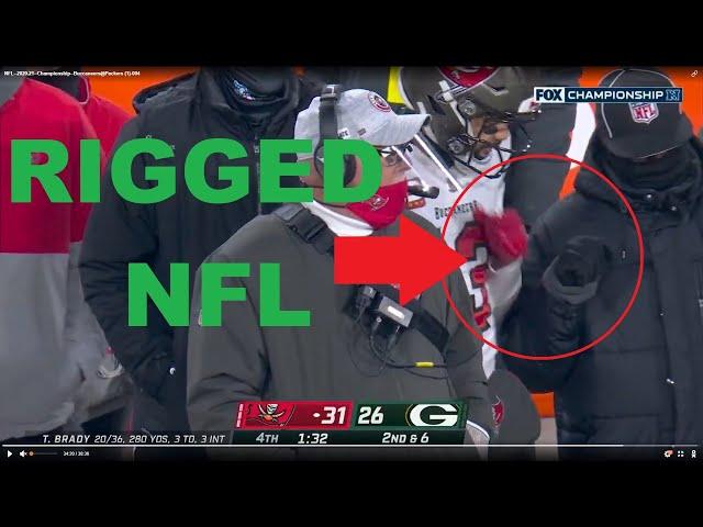 Rigged NFC Championship: Mike Evans Fist Bumps NFL Sideline Official