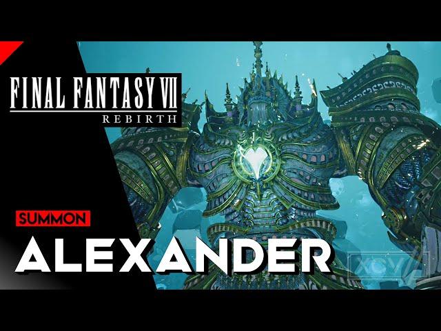 Final Fantasy 7 Rebirth - ALEXANDER Summon Boss Fight (Full Might) |【XCV//】
