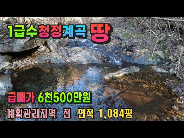 강원도 횡성부동산 계곡땅 횡성토지매매 [강원도 횡성군 안흥면부동산] #횡성군계곡토지