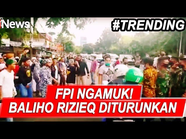 FPI Protes Keras Penurunan Baliho Rizieq Shihab - iNews Sore 20/11