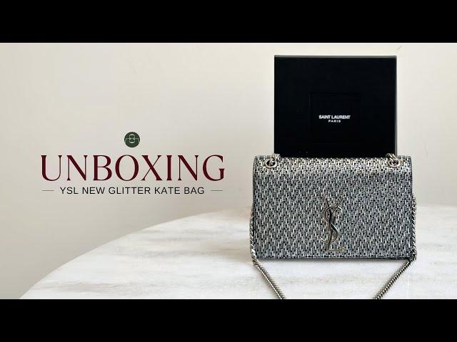 Unboxing YSL New Glitter Kate Bag |  Confidential Couture #ysl #shorts #prelovedluxury #luxuybags