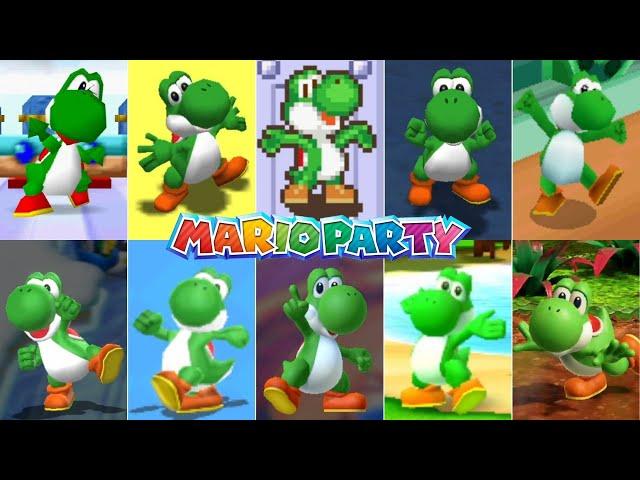 Evolution Of Yoshi In Mario Party Games [1998-2021]