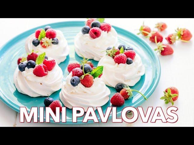 Dessert: Easy Mini Pavlovas  - Homemade Meringues Recipe