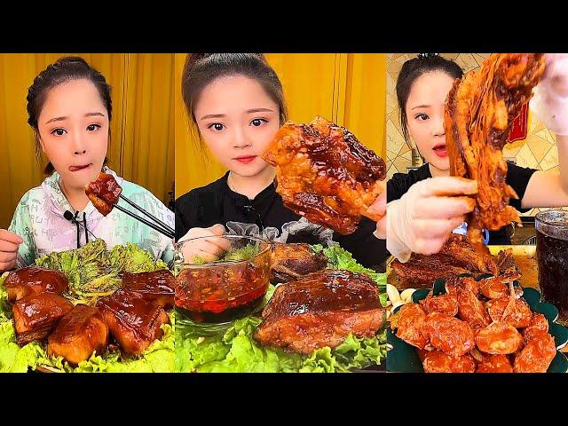 ASMR MUKBANG spicy Pork Bellly Soothing Sounds While Enjoying Delicious 먹방 모음이 팅쇼 리얼 사운드 #489