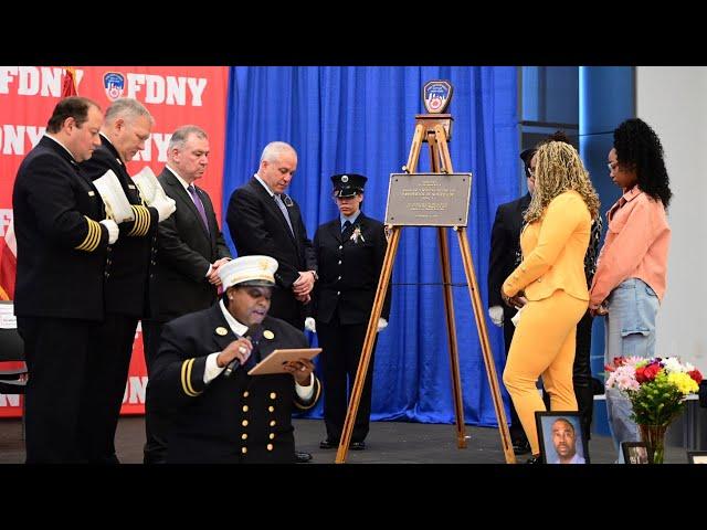 Line of Duty Plaque Dedication for EMT Frederick D. Whiteside