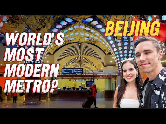 Riding the Beijing Metro (FIRST time!)  | Public Transport in China 2024