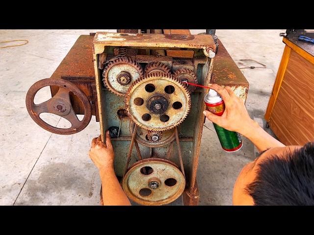 Restoring a 105-Year-Old Push Wood Rolling Mill Plant || Why Do Carpenter Stop Using These?