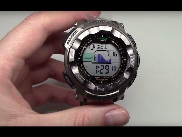 Casio Pro Trek Triple Sensor Men's Watch Review Model: PRW2500T-7