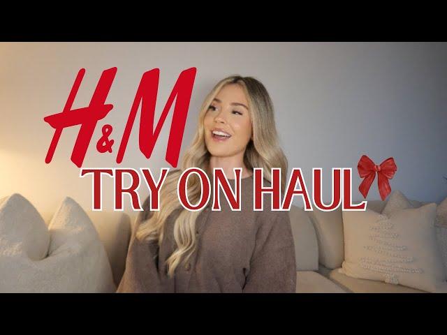 H&M new in try on haul | winter outfits & partywear outfit inspo 