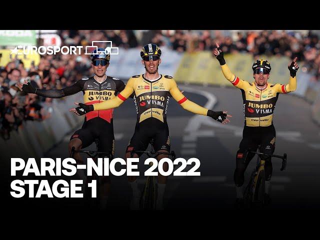 'Magnificent' - Christophe Laporte and Jumbo-Visma Dominate at Paris-Nice Stage 1 | Eurosport