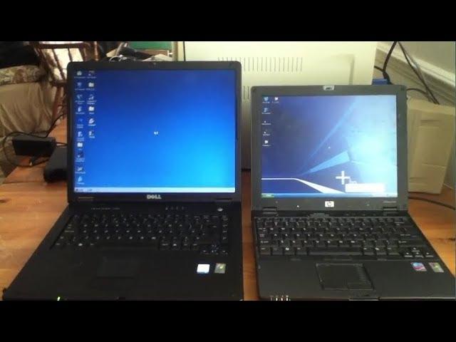 Windows 2000 vs. Windows XP laptop boot race!