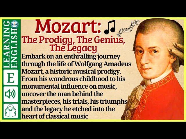 Learn English through Story ⭐ Level 3 –  Mozart – Graded Reader | WooEnglish