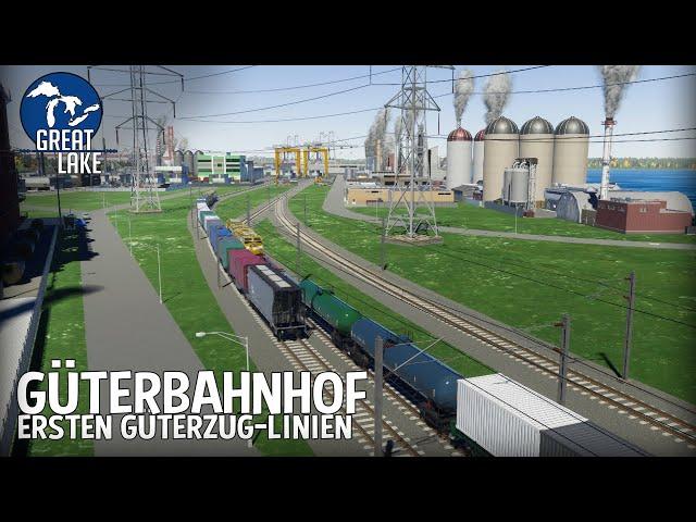 Neuer Güterbahnhof in der Stadt mit Verbindung zum Frachthafen in Cities Skylines 2! | Great Lake 43