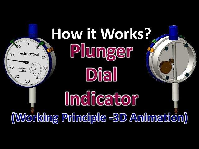 How Plunger dial indicator works? | Working Principle Explanation| 3D Animation | Quality Instrument