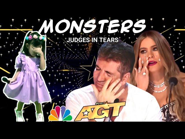 The Judges in TEARS after Filipino Baby sing very emotional with song "MONSTERS" | Auditions | AGT