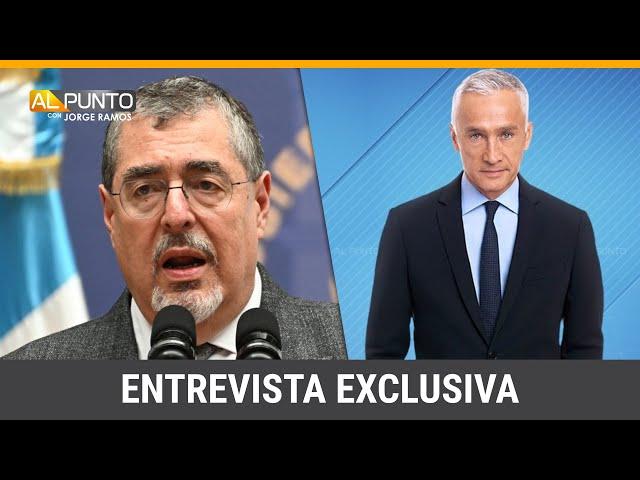 Presidente de Guatemala habla en exclusiva de migración, criminalidad y lucha contra la corrupción