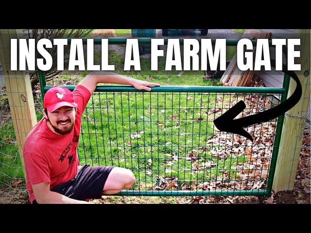 How To Install A Utility Fence Gate The Easy Way!