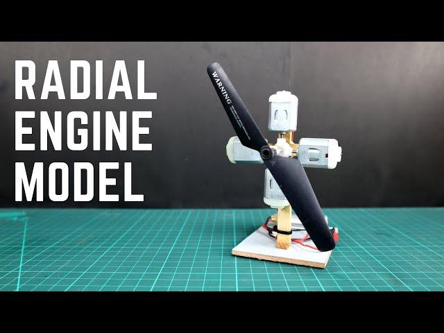 How to Make Aircraft Engine at Home - DIY Mini Radial Engine Model