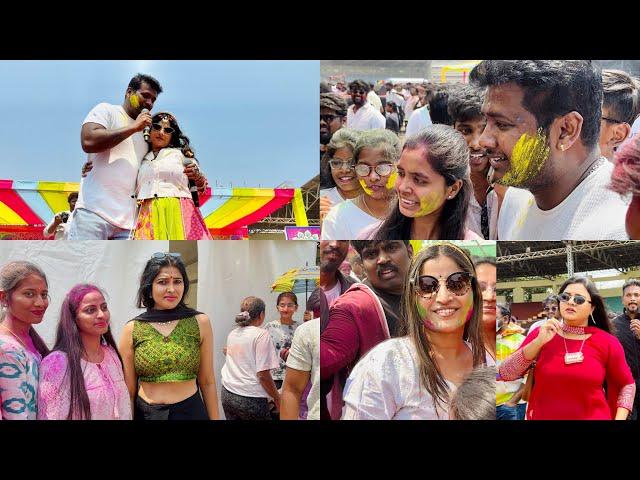 Biggest Holi Event In Hyderabad | Singer Mangli | Actor Divi | Rahul Sipligunj | Big Boss Rohini