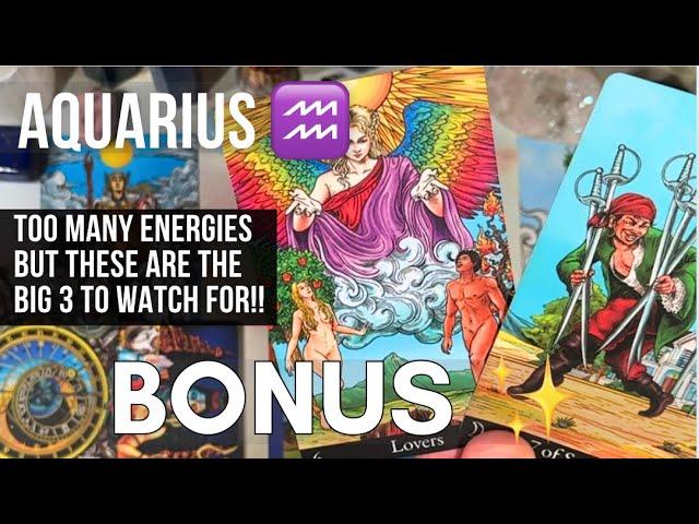 AQUARIUS️ YOU HAVE 3 NEW ENERGIES ️️️ THAT ARE ABOUT TO SHOW UP BUT OTHERS ARE COMING… #aquarius