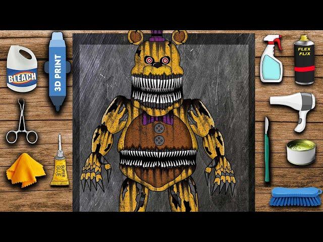 ASMR Nightmare Fredbear Repair | FNAF 4 Animation | Five Nights At Freddy’s