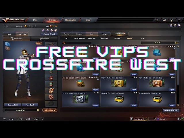 Getting Multiple Free VIPs from Crossfire West and opening 15th anniversary crates