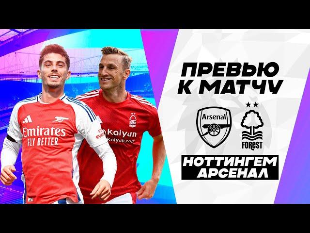 Арсенал - Ноттингем Форест. Превью матча. Arsenal - Nottingham Forest. АПЛ 11.11.2024